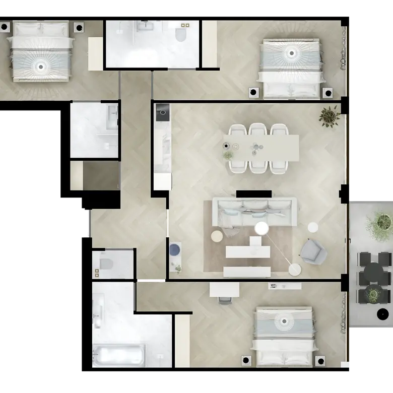 Plattegrond 1 van Bouwnummer 2226