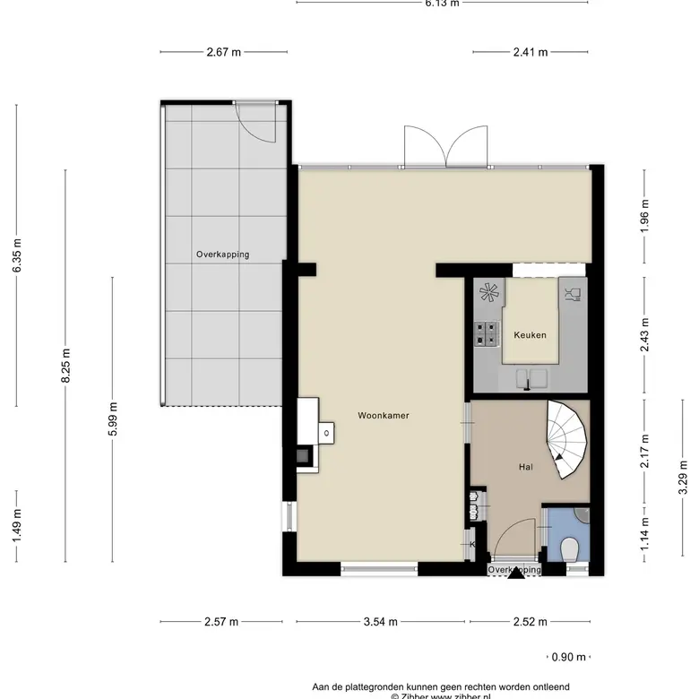 Plattegrond 2 van Spoorlaan 13