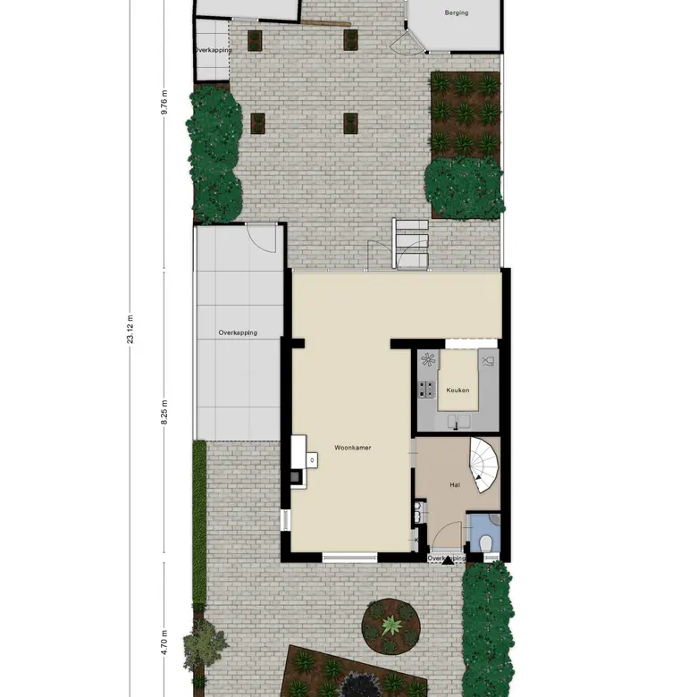 Plattegrond 1 van Spoorlaan 13