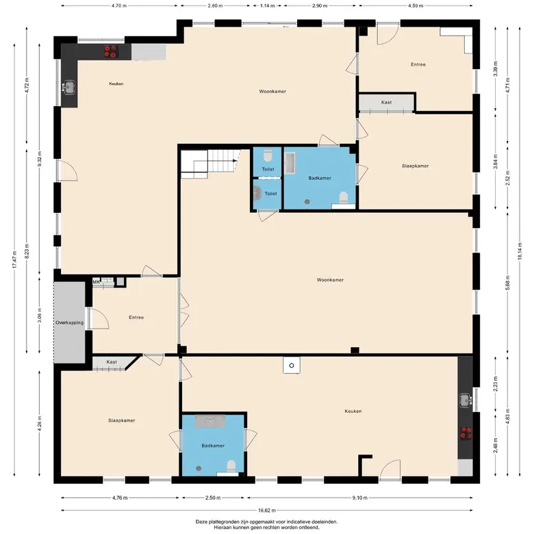 Plattegrond 2 van Kanaaldijk 91