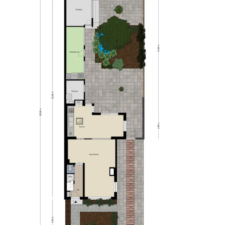 Plattegrond 1 van Het Bleekveld 1