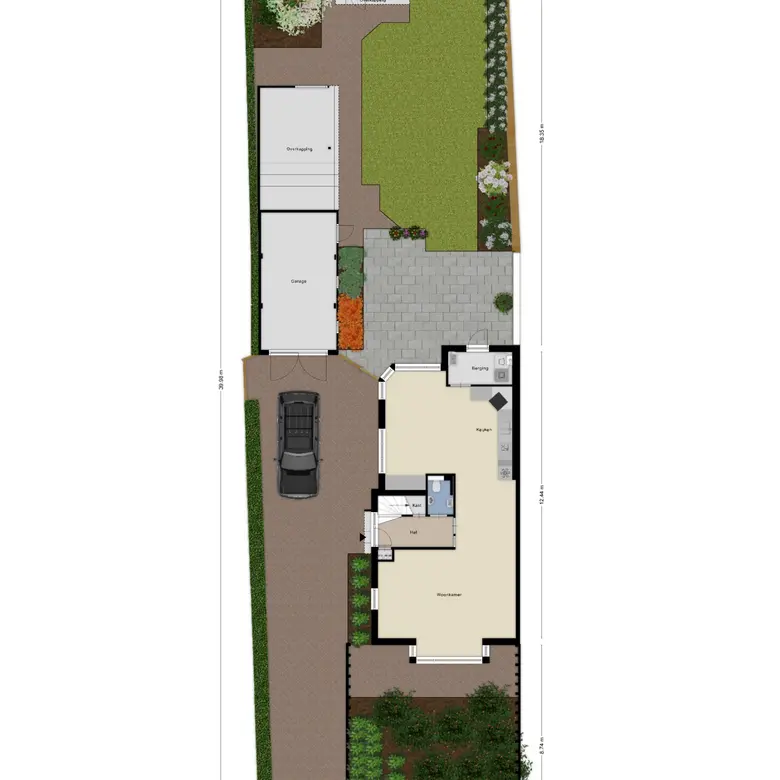 Plattegrond 1 van Kennemerstraatweg 221a