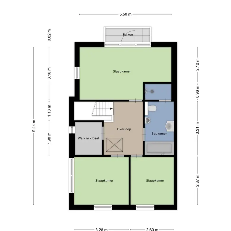 Plattegrond 3 van Kennemerstraatweg 221a
