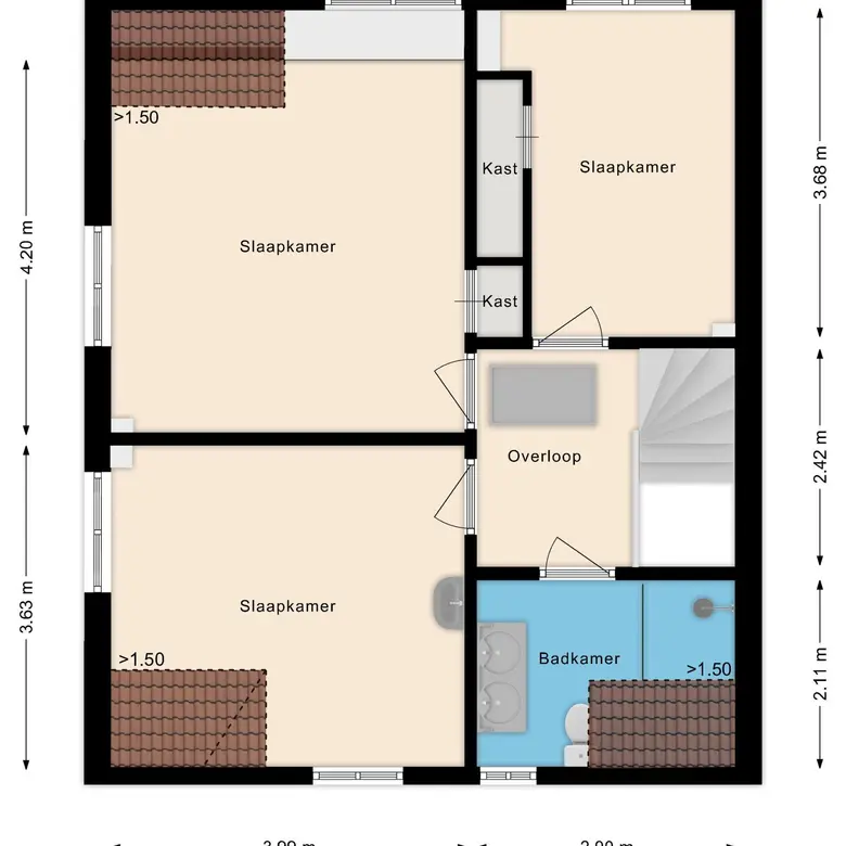 Plattegrond 3 van De Wildtlaan 8