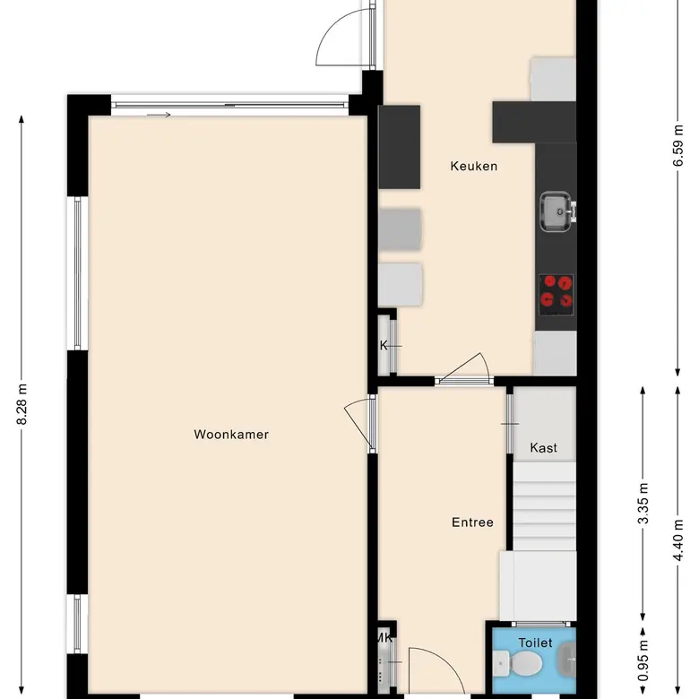 Plattegrond 2 van De Wildtlaan 8