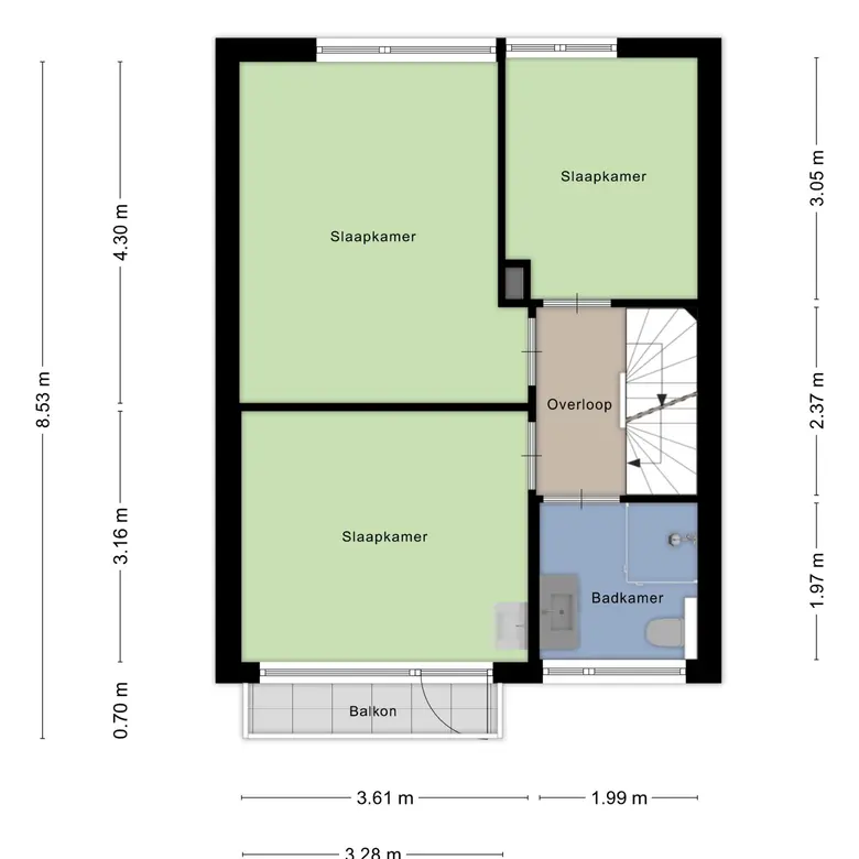 Plattegrond 3 van Paapenhof 7