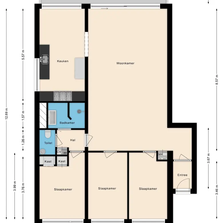 Plattegrond 1 van Kennedyboulevard 640