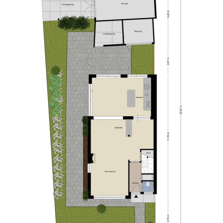 Plattegrond 1 van Tulpencroftlaan 51