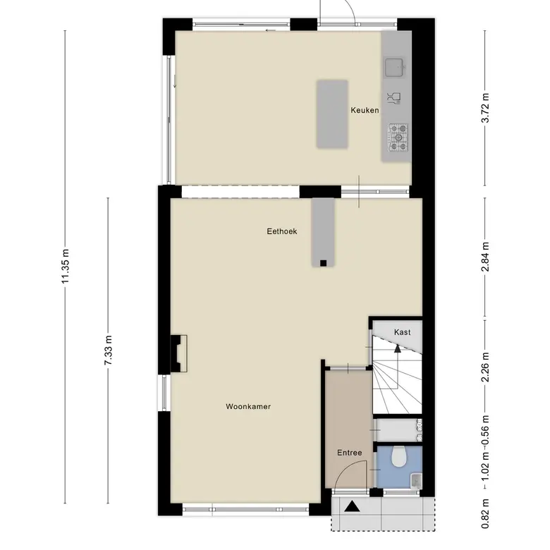 Plattegrond 2 van Tulpencroftlaan 51