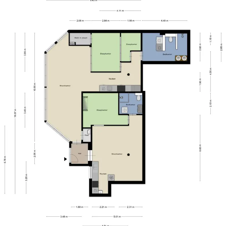 Plattegrond 1 van Rijksweg 132