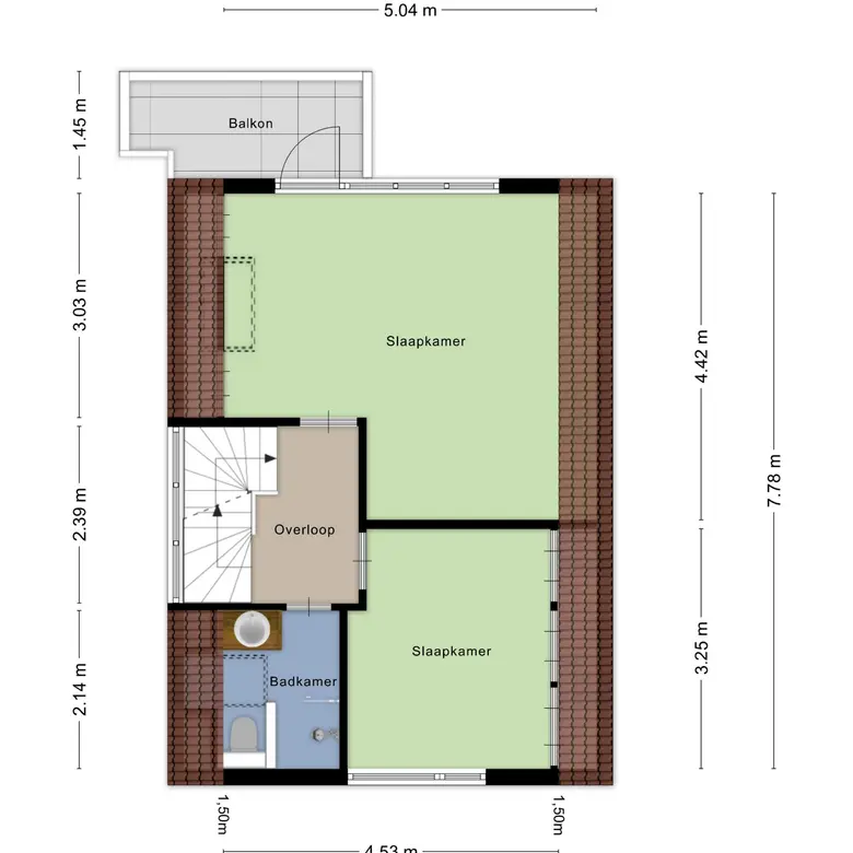 Plattegrond 3 van Laarmanstraat 2