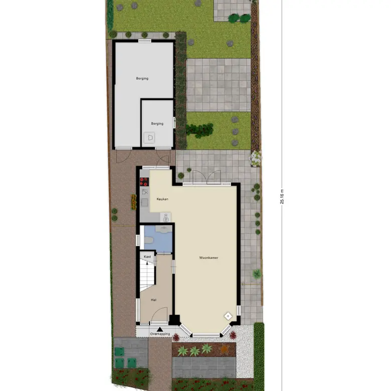 Plattegrond 1 van Laarmanstraat 2
