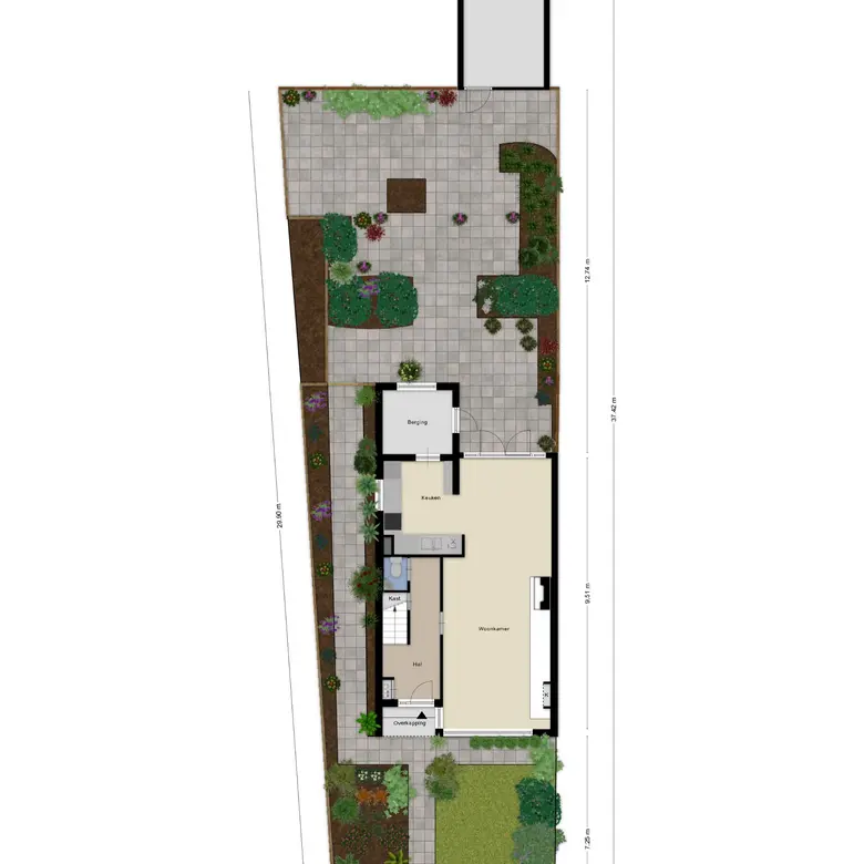Plattegrond 1 van Kennemerstraatweg 259a