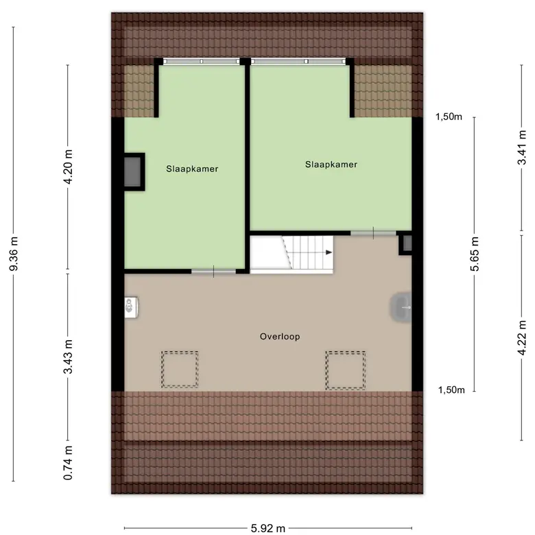 Plattegrond 4 van Kennemerstraatweg 259a