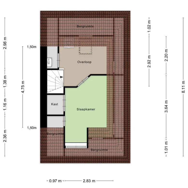 Plattegrond 4 van Gaanderij 145