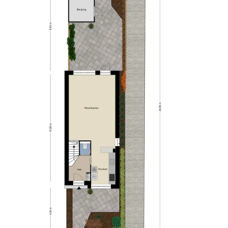 Plattegrond 1 van Gaanderij 145