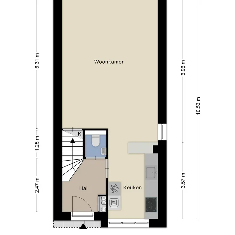 Plattegrond 2 van Gaanderij 145
