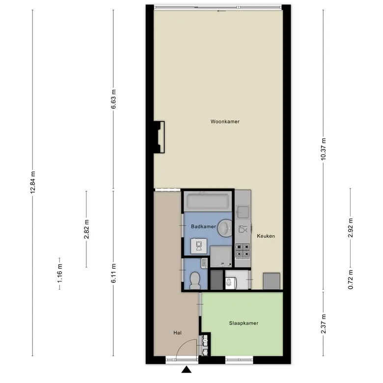 Plattegrond 2 van Kapellaan 4