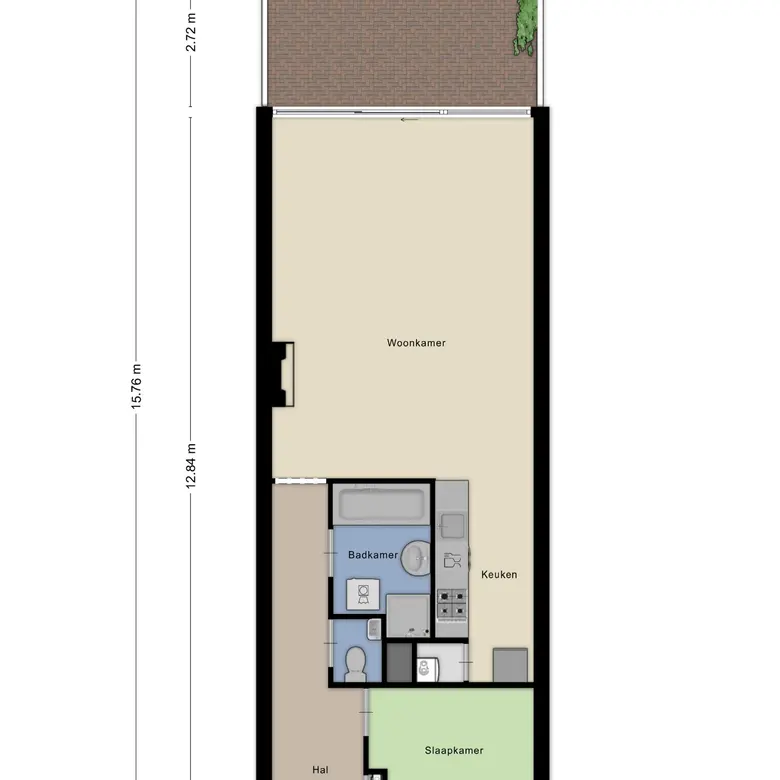 Plattegrond 1 van Kapellaan 4