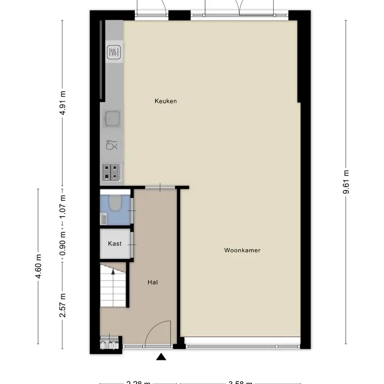 Plattegrond 1 van Gijsbrechtstraat 11