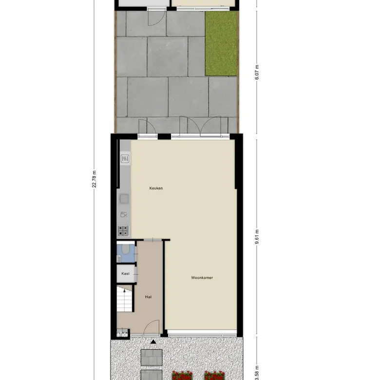 Plattegrond 2 van Gijsbrechtstraat 11