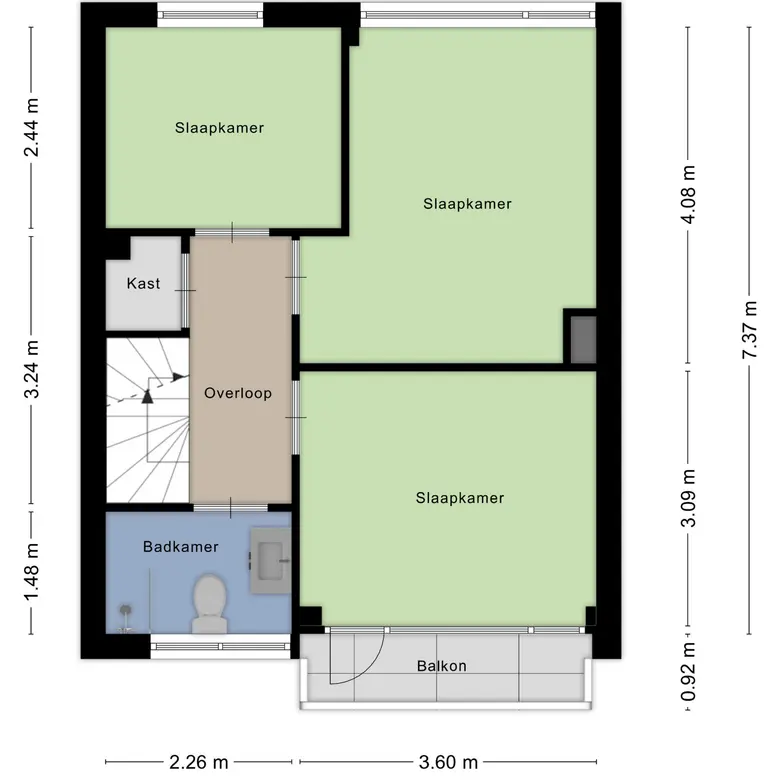 Plattegrond 3 van Gijsbrechtstraat 11