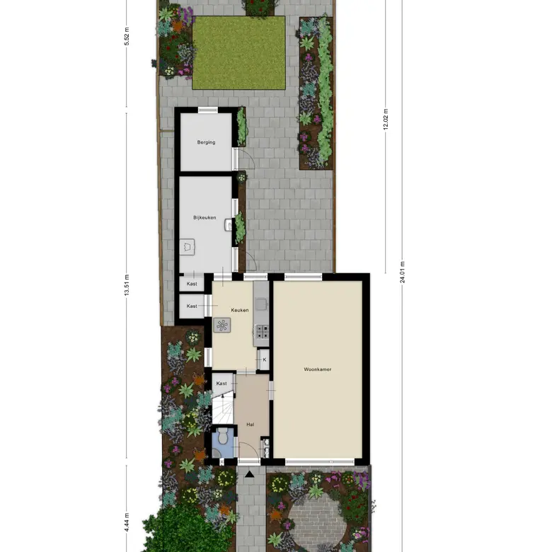 Plattegrond 1 van Meeuwenlaan 12