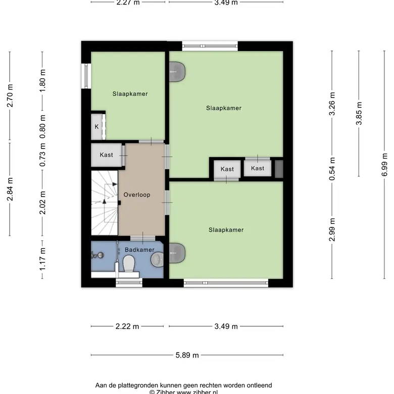 Plattegrond 3 van Meeuwenlaan 12
