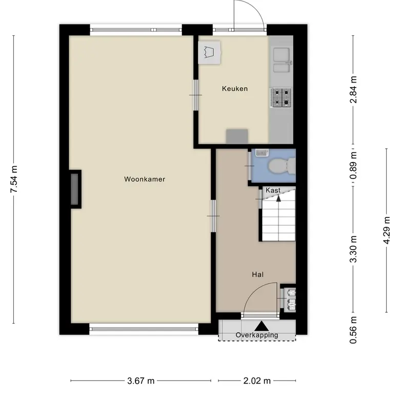 Plattegrond 2 van Van Alkemadelaan 15
