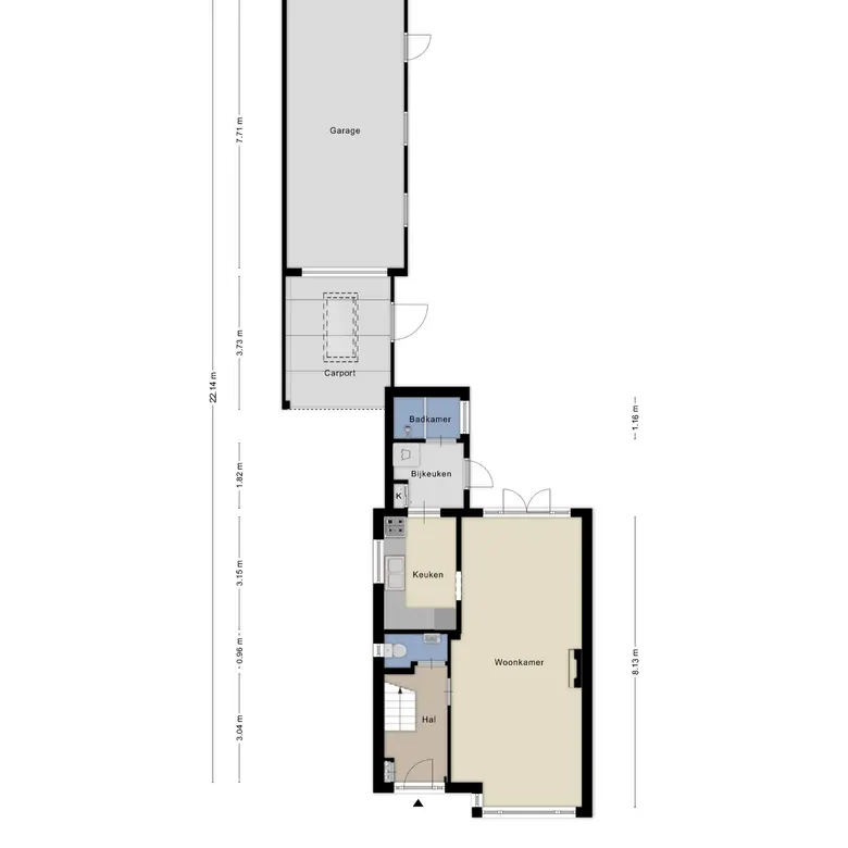 Plattegrond 2 van Westerweg 66