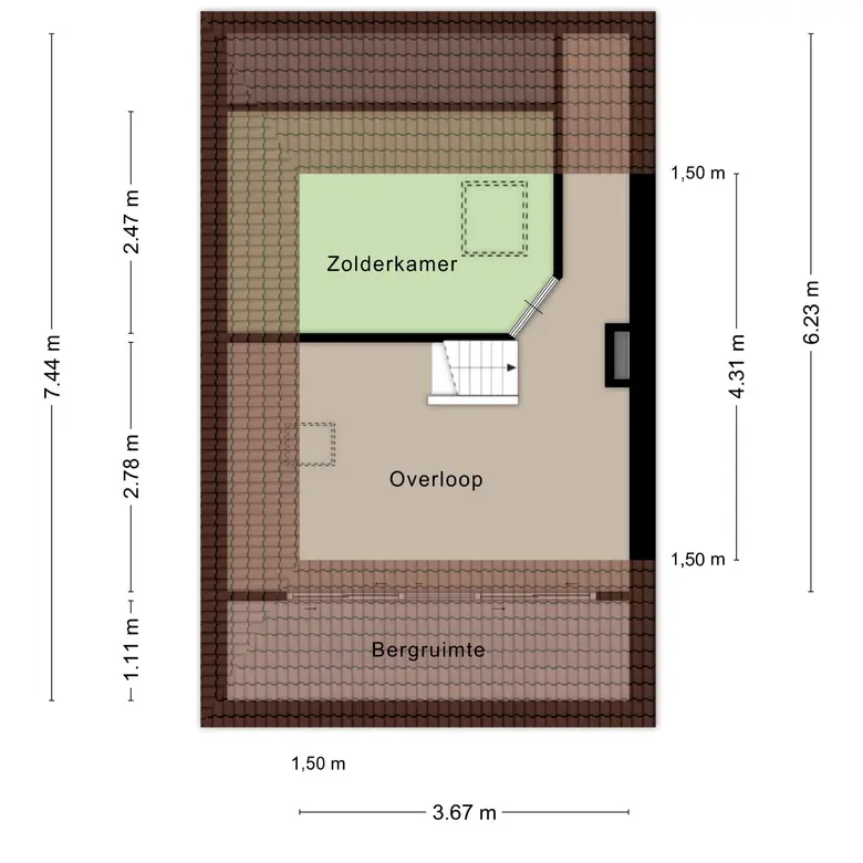 Plattegrond 4 van Westerweg 66