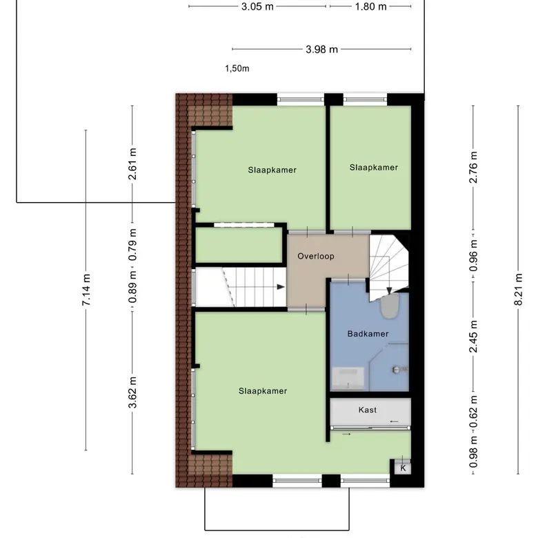 Plattegrond 4 van Ronde Laan 38