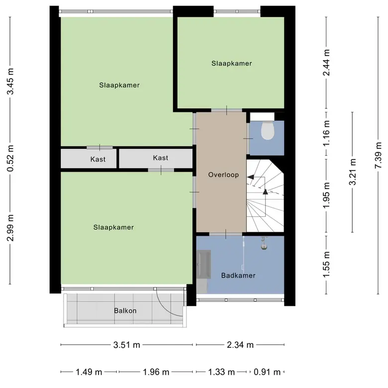 Plattegrond 3 van Heilooërdijk 51