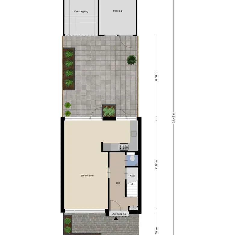 Plattegrond 1 van Heilooërdijk 51