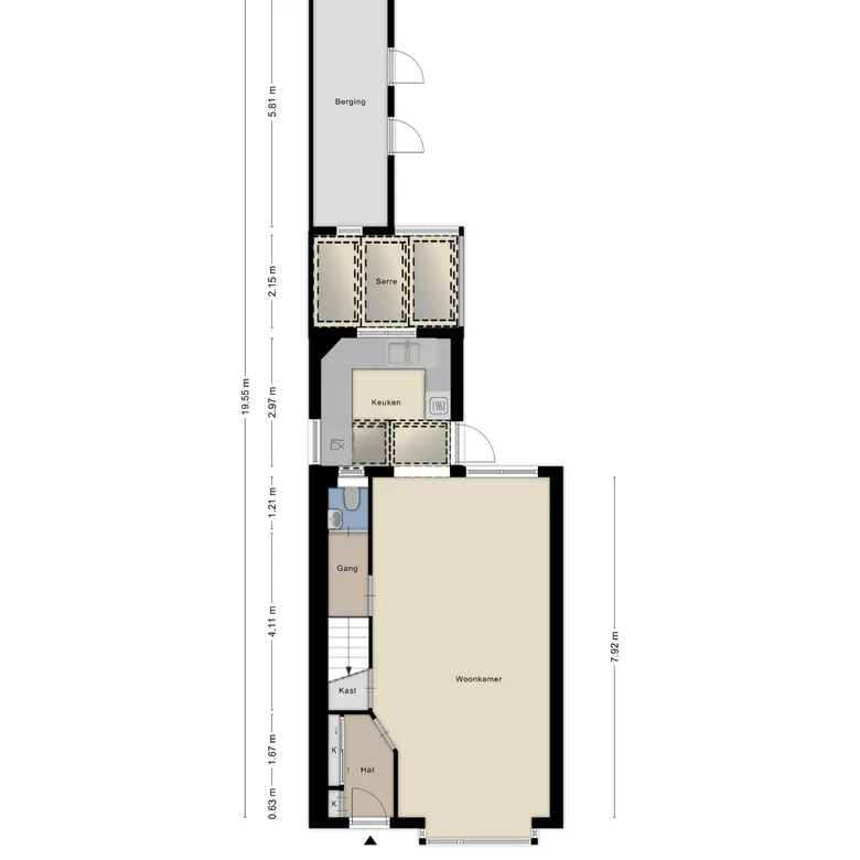 Plattegrond 2 van De Krommert 2