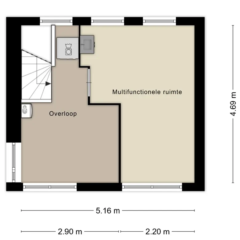 Plattegrond 4 van De Krommert 2