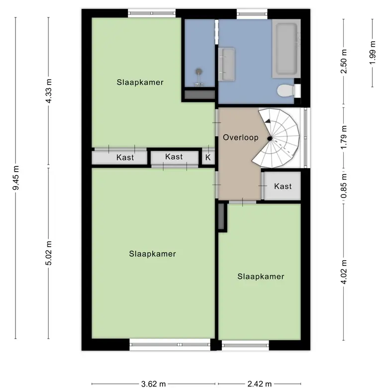 Plattegrond 3 van Munnickenhof 20