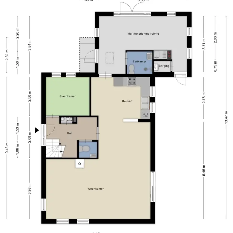 Plattegrond 2 van Boswinde 34