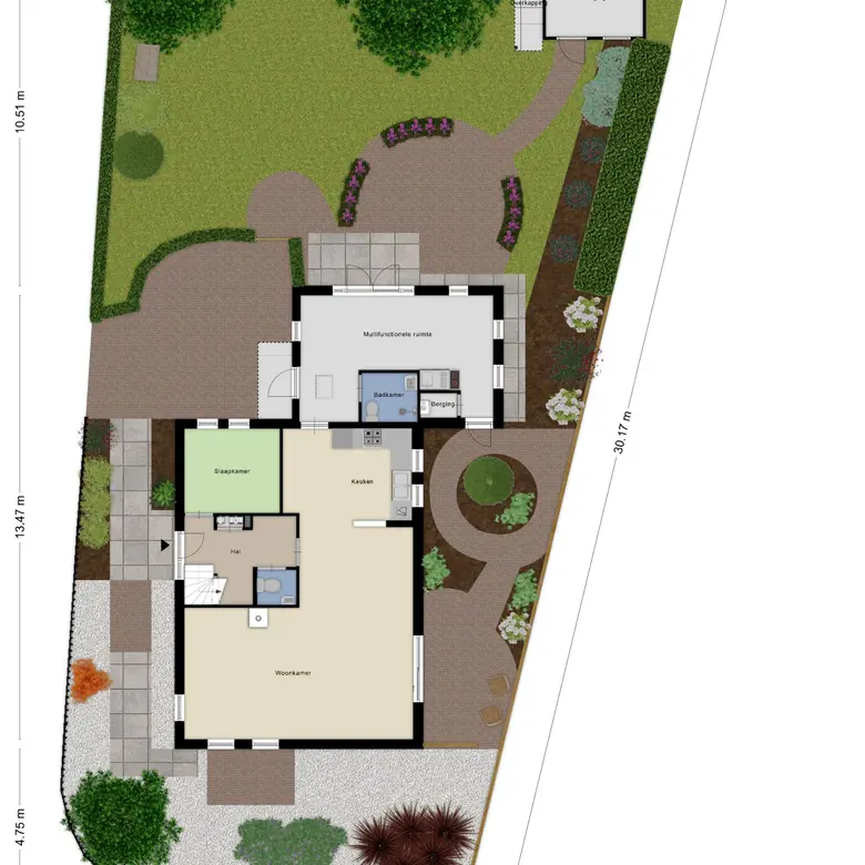 Plattegrond 1 van Boswinde 34