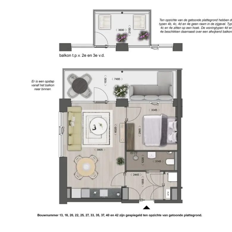 Plattegrond 1 van Bouwnummer 14