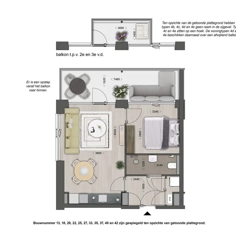 Plattegrond 1 van Bouwnummer 18