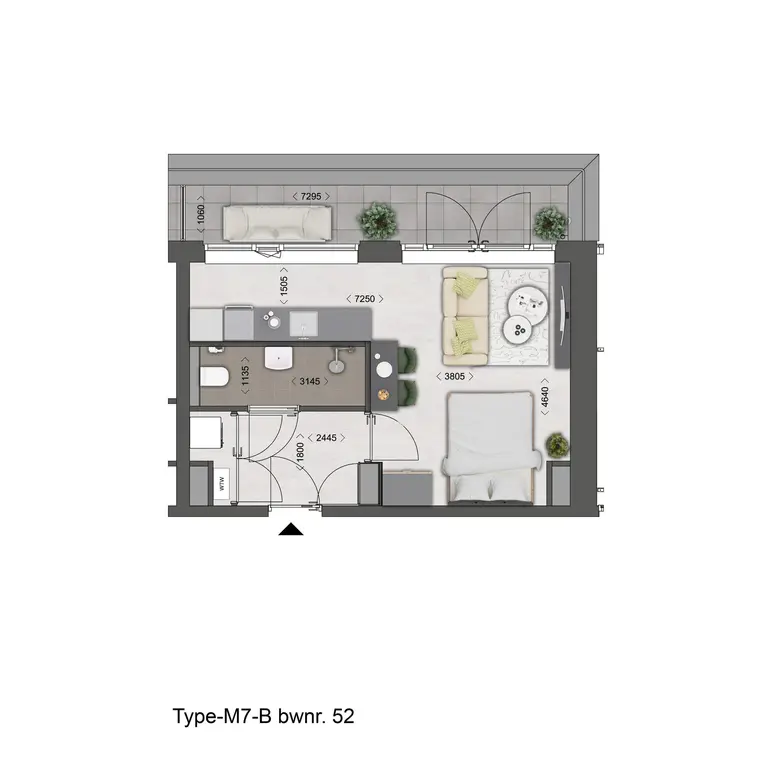 Plattegrond 1 van Bouwnummer 52