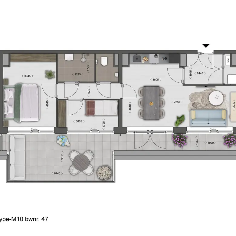 Plattegrond 1 van Bouwnummer 51
