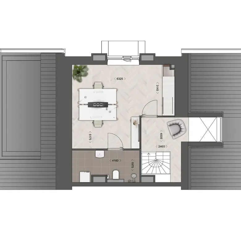 Plattegrond 2 van Bouwnummer 58