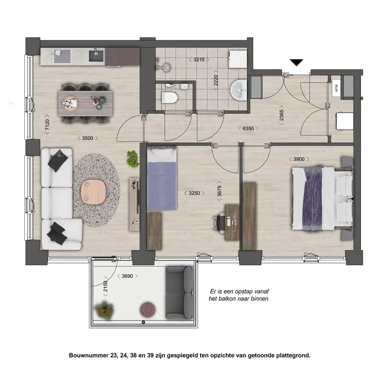 Plattegrond 1 van Bouwnummer 16