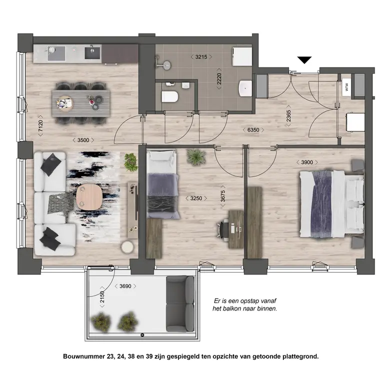 Plattegrond 1 van Bouwnummer 23