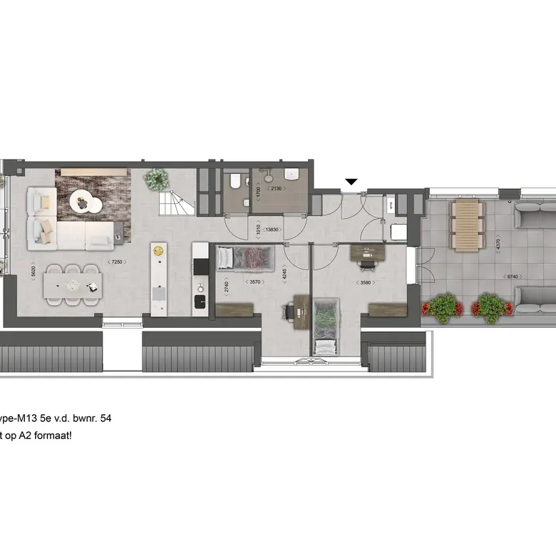 Plattegrond 1 van Bouwnummer 54