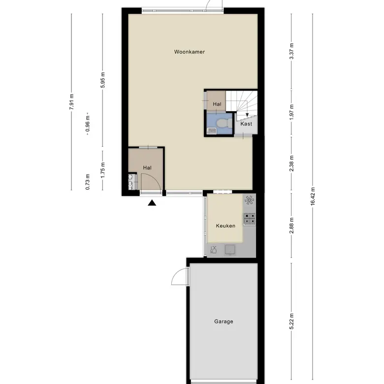 Plattegrond 1 van Klipper 49