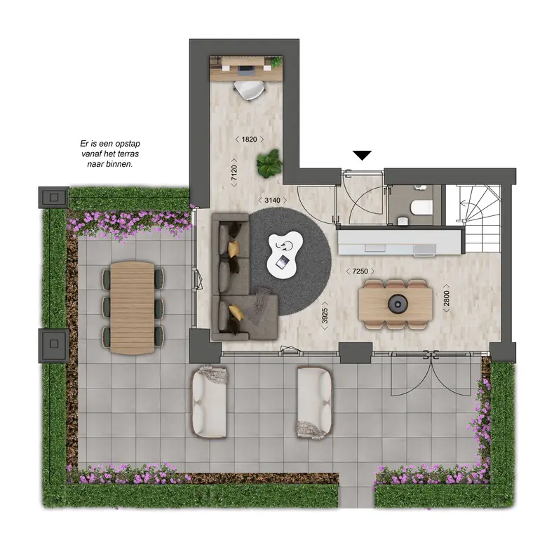 Plattegrond 1 van Baccarastraat 1 110