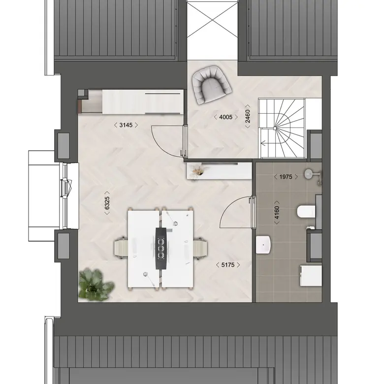 Plattegrond 2 van Baccarastraat 1 506